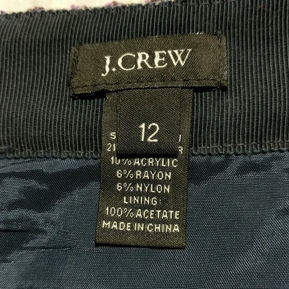J. Crew Tweed Purple Skirt - Picture 2 of 5
